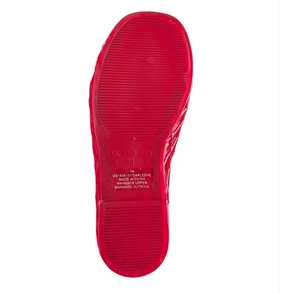 MIA Red Darlene Mesh Flats Sz.7 - Picture 6 of 6